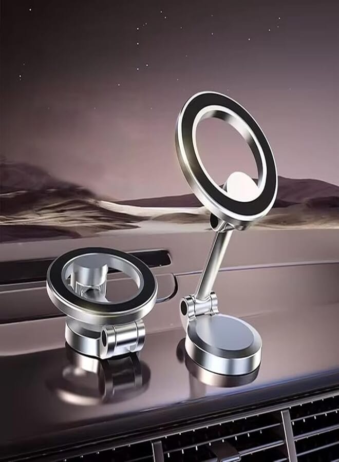 Robustt Magnetic Mobile Phone Holder (Pack of 2) | Super Strong Grip, 360� Rotation, Universal Compatibility, Easy Installation | Secure Adhesive Mount, Ideal for Car, Home, Office, Magsafe Compatible